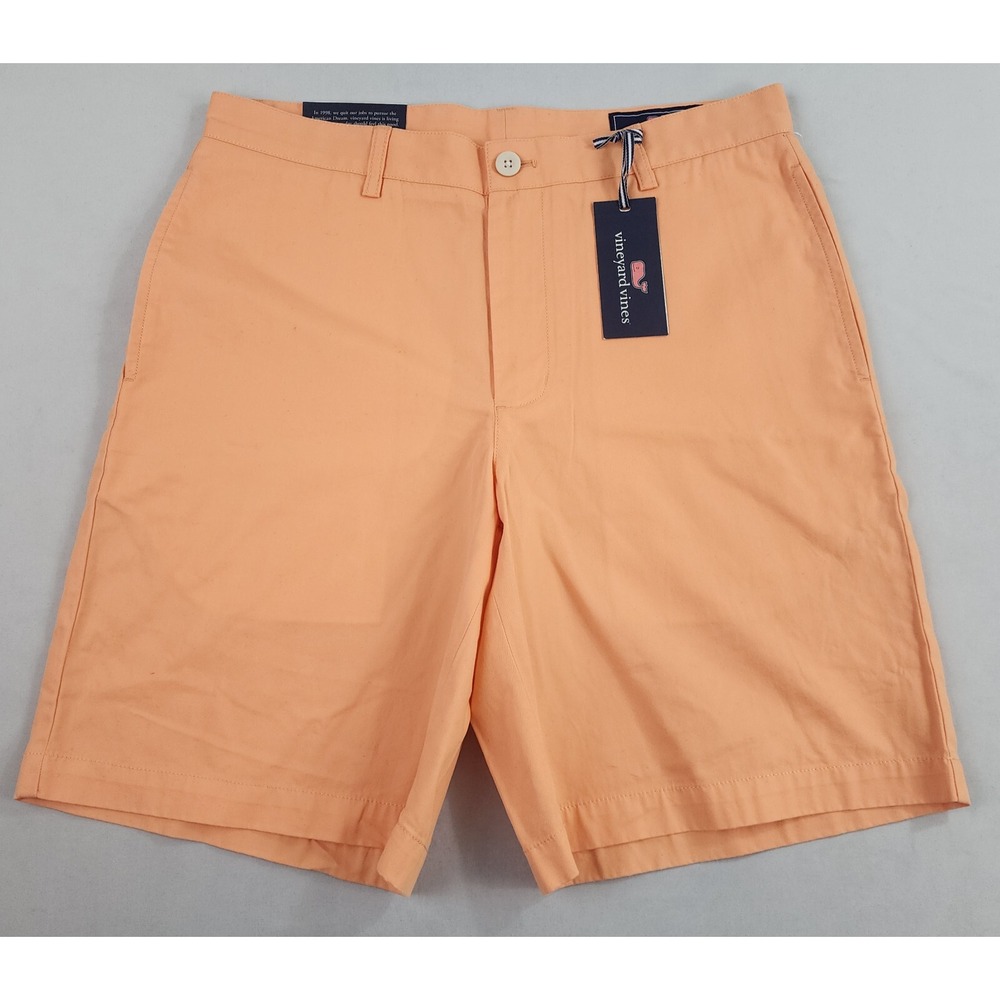 Vineyard Vines Mens 9 Inch Club Shorts Guava Orange 32 1H0001-825-32